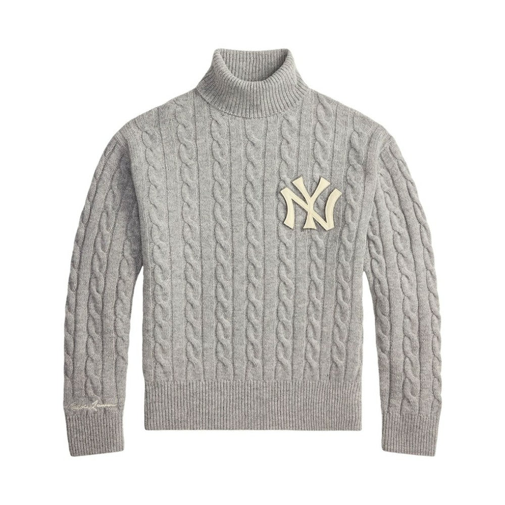 New York Yankees Polo Ralph Lauren Wool Turtleneck Sweater - MLB
