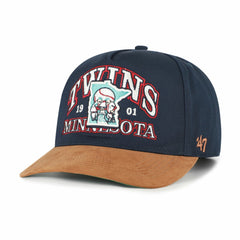Minnesota Twins '47 Cooperstown Break Wood Suede Hitch Adjustable Hat - MLB