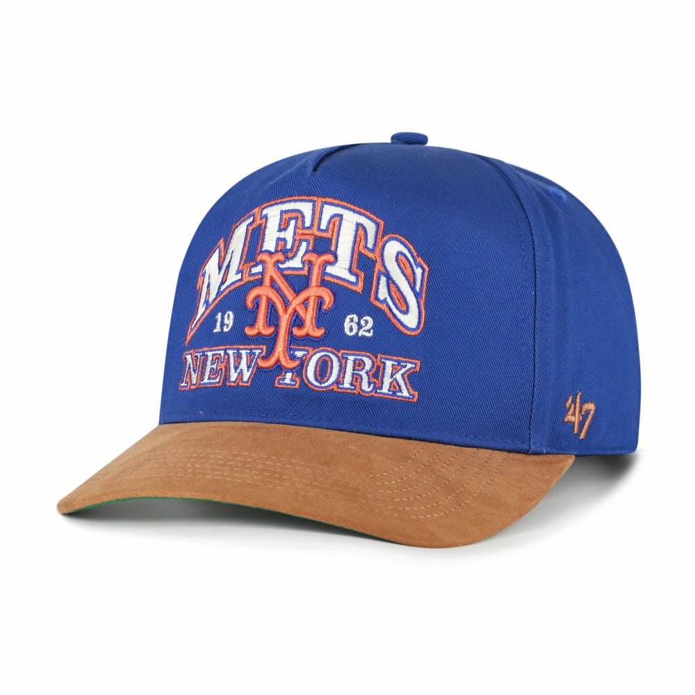 New York Mets '47 Cooperstown Break Wood Suede Hitch Adjustable Hat - MLB