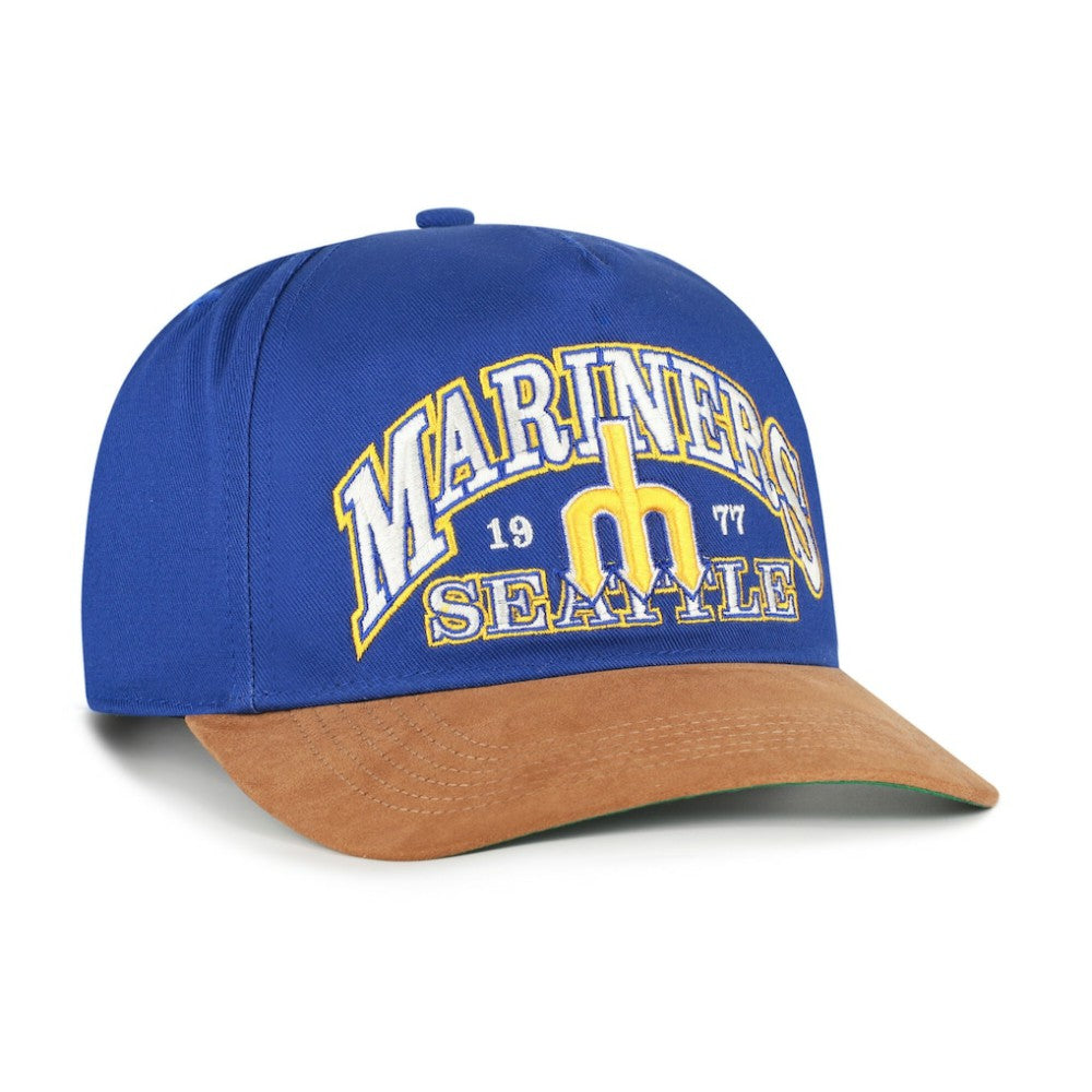 Seattle Mariners '47 Cooperstown Break Wood Suede Hitch Adjustable Hat - MLB