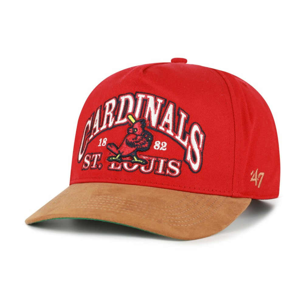St. Louis Cardinals '47 Cooperstown Break Wood Suede Hitch Adjustable Hat - MLB