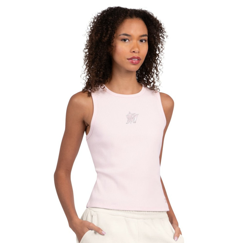 Miami Marlins Starter Women's Pastels Ribbed Tank Top - MLB