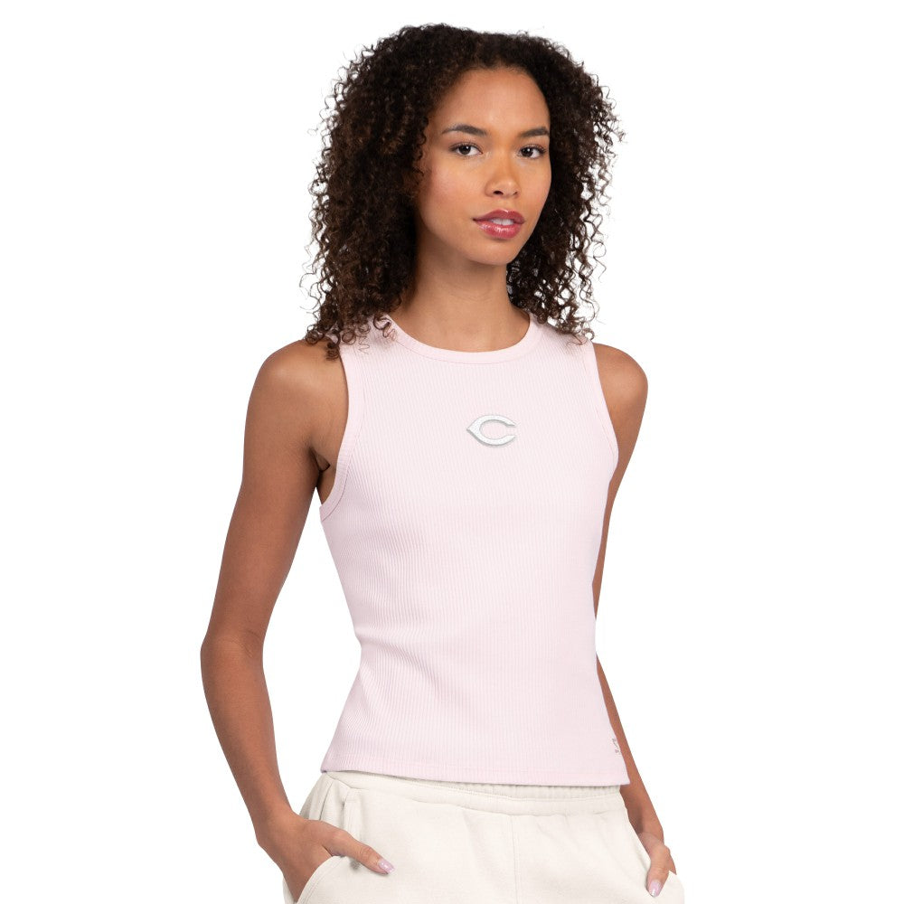 Cincinnati Reds Starter Women's Pastels Ribbed Tank Top - MLB