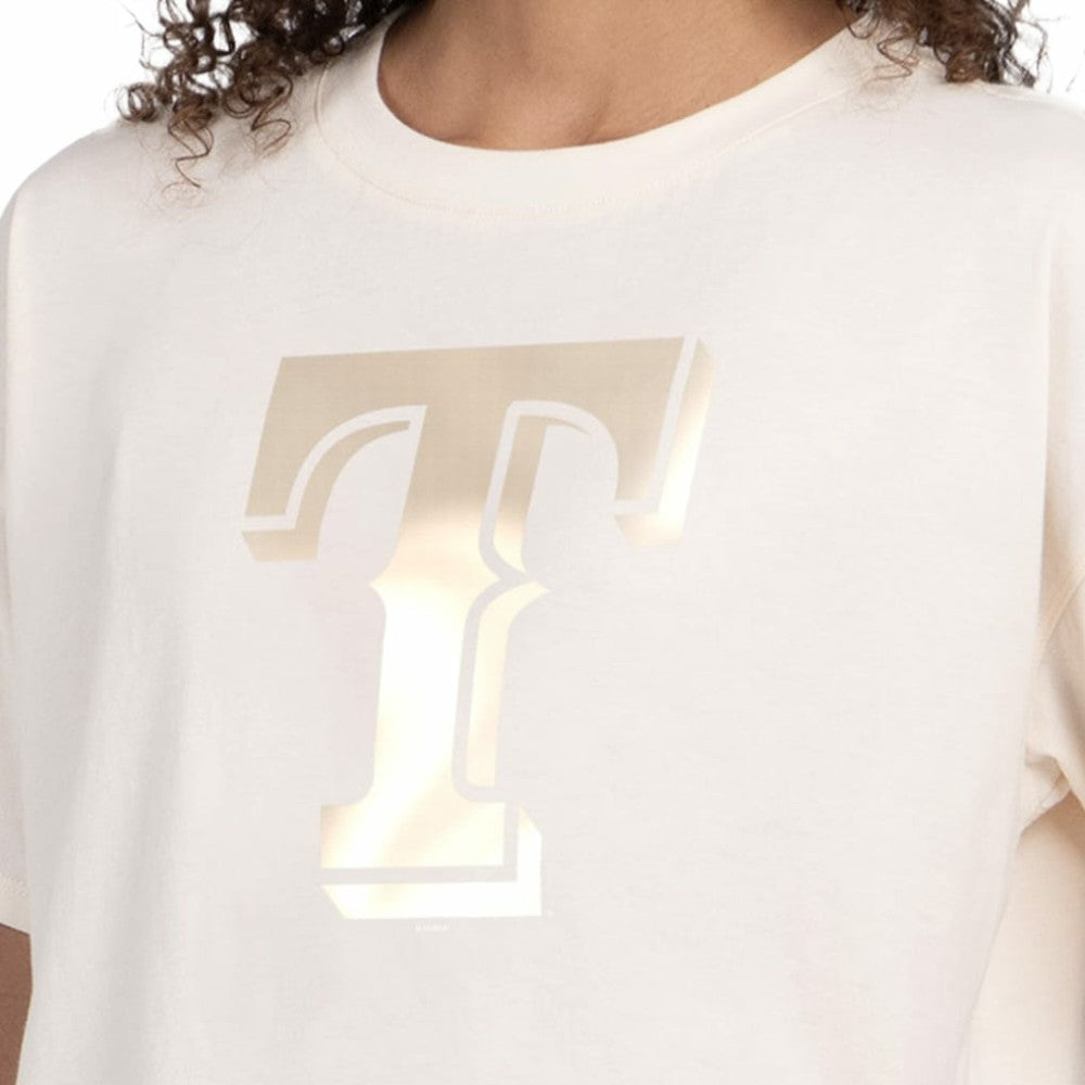 Texas Rangers Starter Women's Pastels Boxy Cropped T-Shirt - MLB