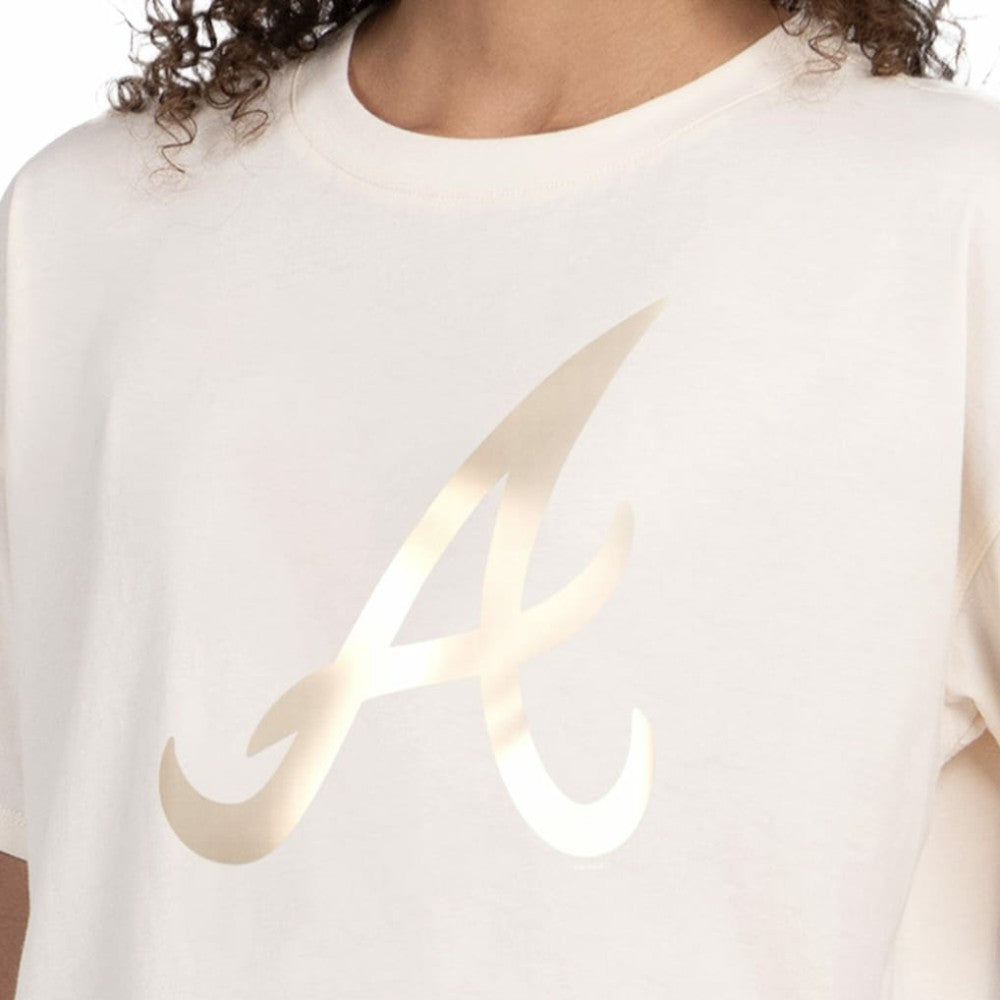 Atlanta Braves Starter Women's Pastels Boxy Cropped T-Shirt - MLB
