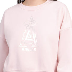 Los Angeles Angels Starter Women's Pastels Boxy Fleece Sweatshirt - MLB