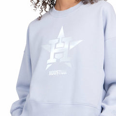 Houston Astros Starter Women's Pastels Boxy Fleece Sweatshirt - MLB