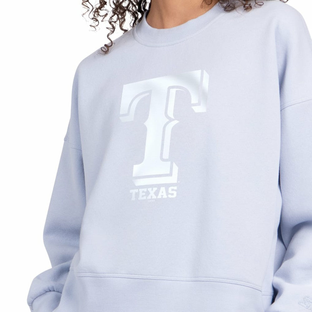 Texas Rangers Starter Women's Pastels Boxy Fleece Sweatshirt - MLB