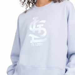 St. Louis Cardinals Starter Women's Pastels Boxy Fleece Sweatshirt - MLB