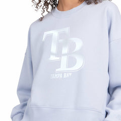 Tampa Bay Rays Starter Women's Pastels Boxy Fleece Sweatshirt - MLB