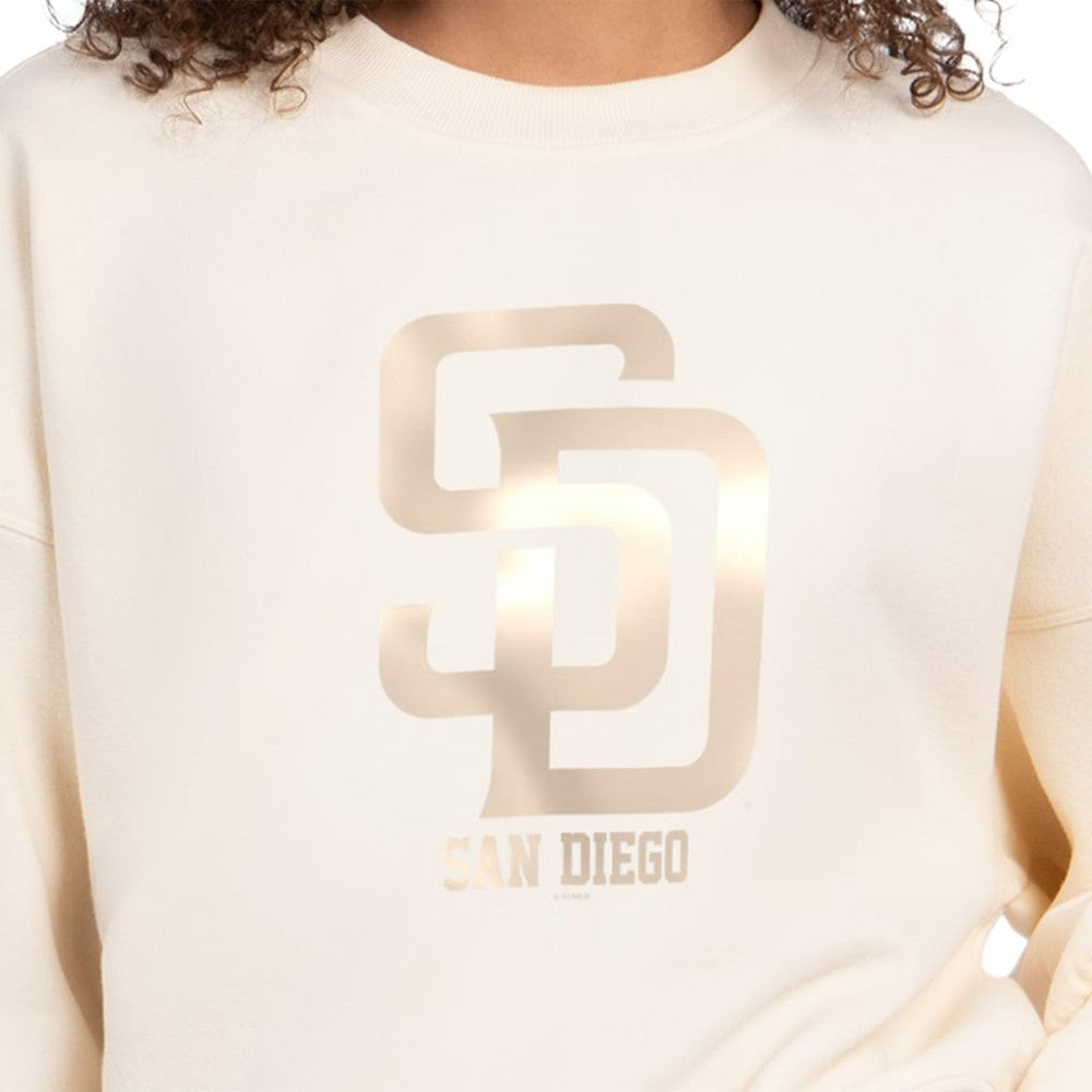 San Diego Padres Starter Women's Pastels Boxy Fleece Sweatshirt - MLB