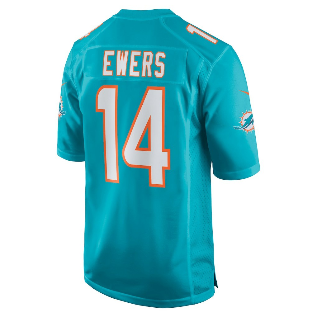 Quinn Ewers Miami Dolphins Team Game Jersey Aqua | Nike for Sale