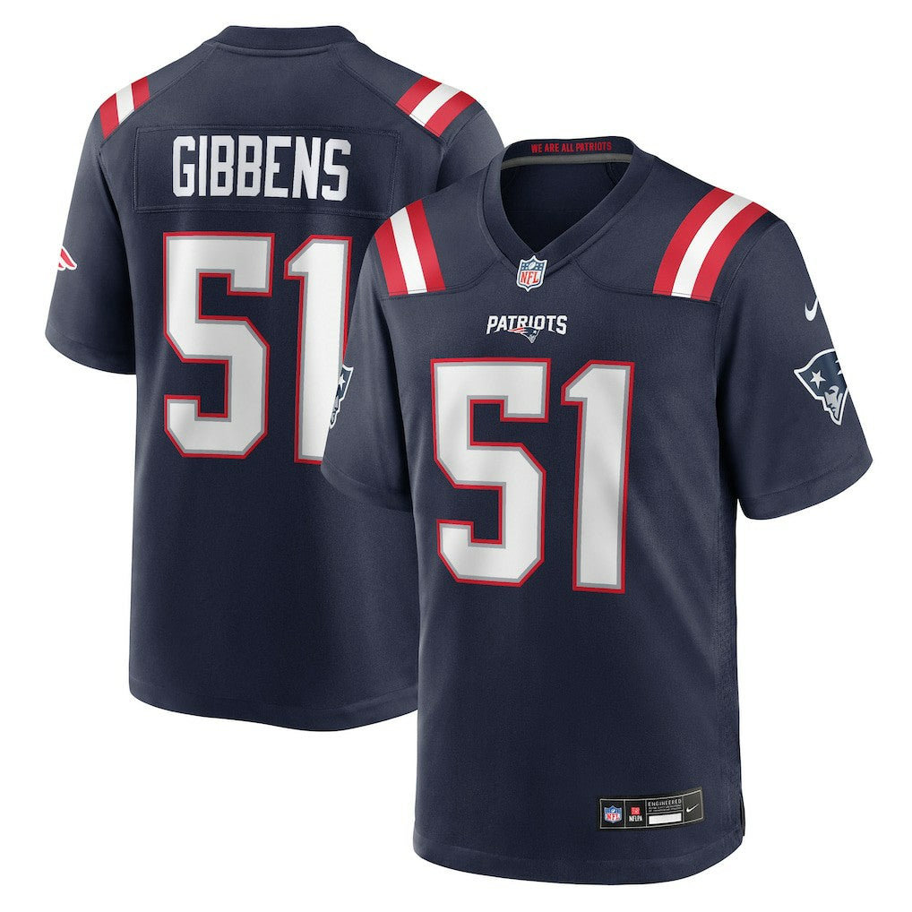 Jack Gibbens New England Patriots Team Game Jersey Navy | Nike for Sale