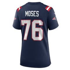 Morgan Moses New England Patriots Women's Team Game Jersey Navy | Nike for Sale