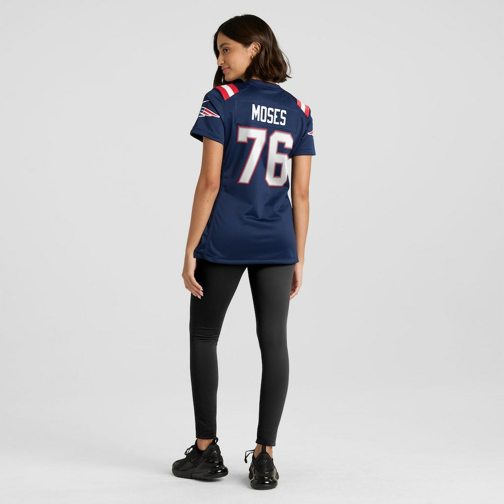 Morgan Moses New England Patriots Women's Team Game Jersey Navy | Nike for Sale