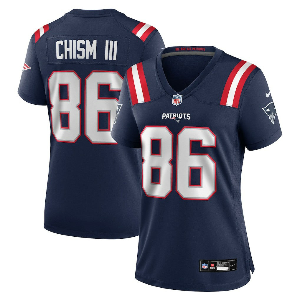 Efton Chism III New England Patriots Women's Team Game Jersey Navy | Nike for Sale