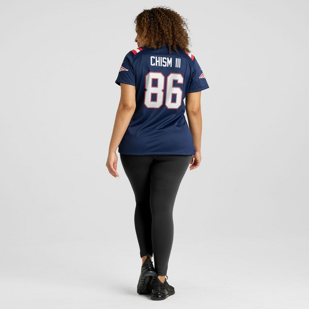Efton Chism III New England Patriots Women's Team Game Jersey Navy | Nike for Sale