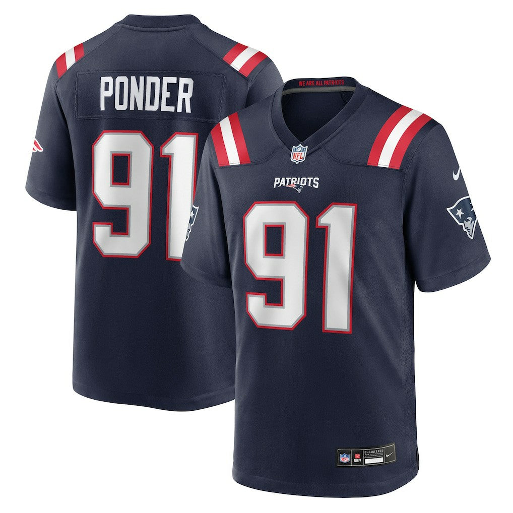 Elijah Ponder New England Patriots Team Game Jersey Navy | Nike for Sale
