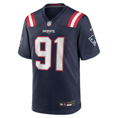 Elijah Ponder New England Patriots Team Game Jersey Navy | Nike for Sale