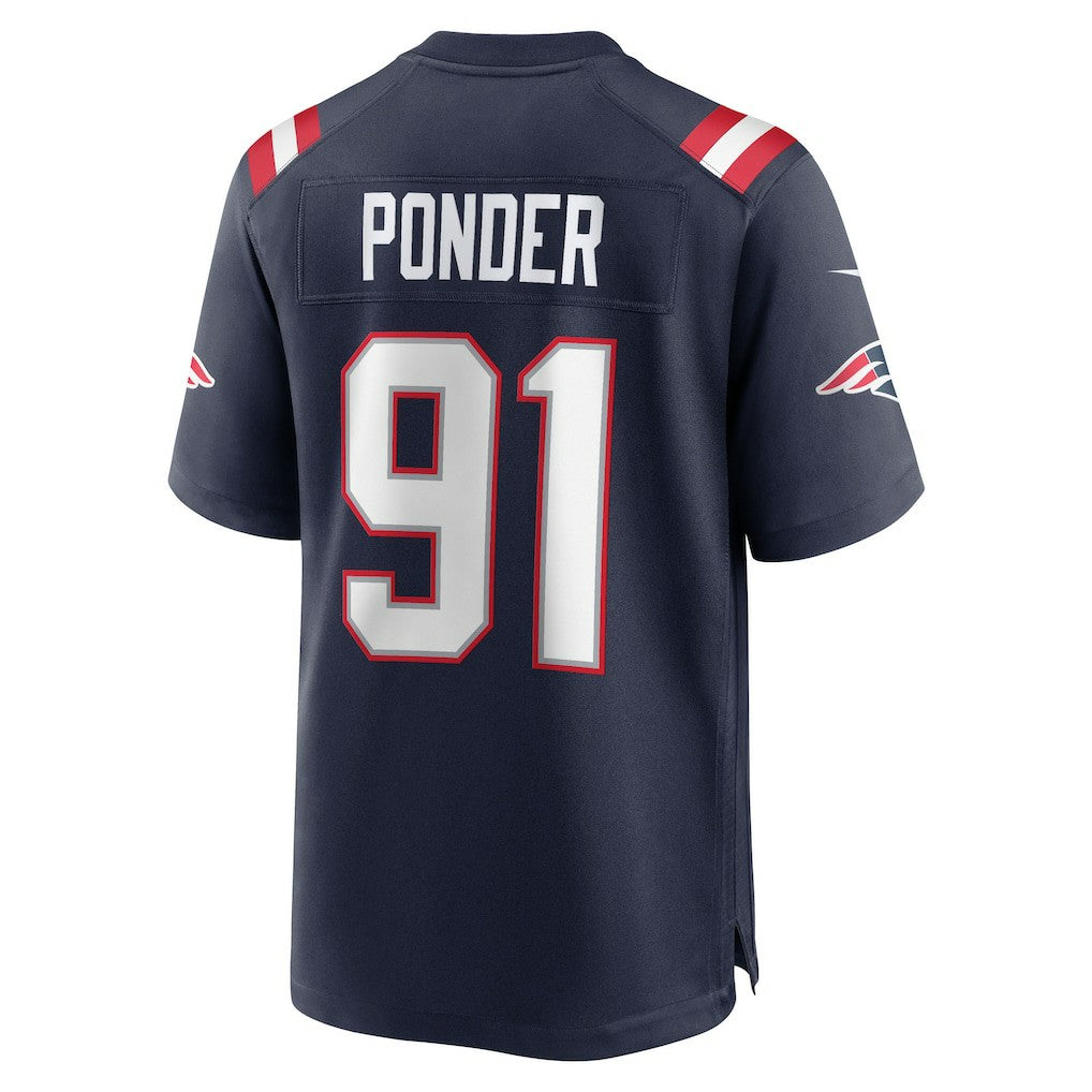Elijah Ponder New England Patriots Team Game Jersey Navy | Nike for Sale