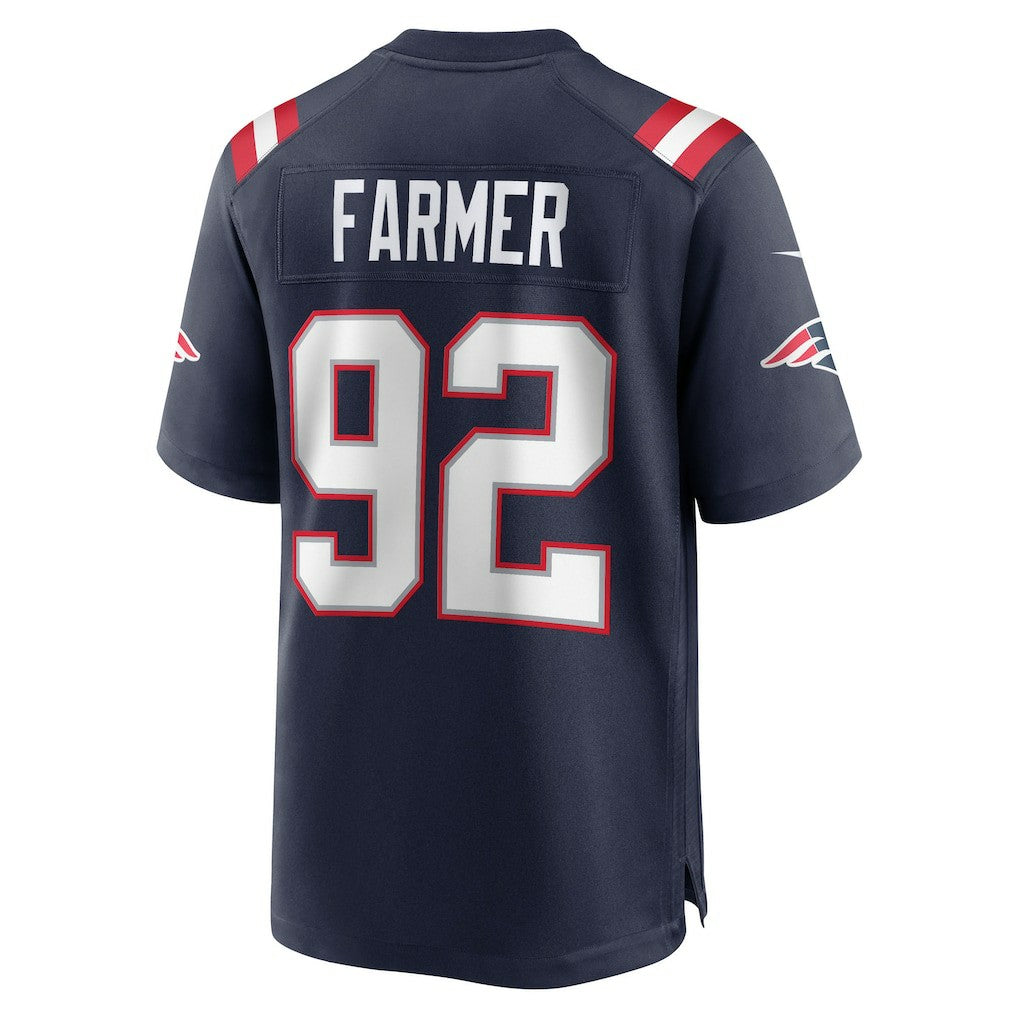 Joshua Farmer New England Patriots Team Game Jersey Navy | Nike for Sale
