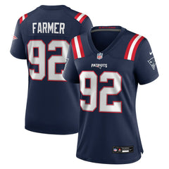 Joshua Farmer New England Patriots Women's Team Game Jersey Navy | Nike for Sale