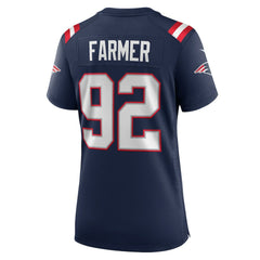 Joshua Farmer New England Patriots Women's Team Game Jersey Navy | Nike for Sale