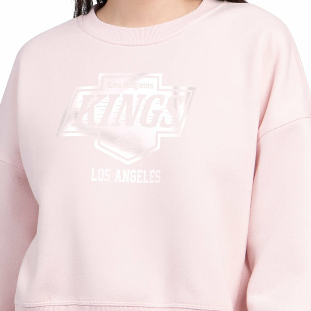 Los Angeles Kings Starter Women's Boxy Cropped Sweatshirt - Pink - NHL