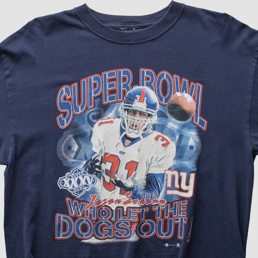 New York Giants 2001 T-Shirt Navy Vintage | Fanatics