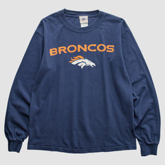 Denver Broncos NFL 2000s T-Shirt Navy Vintage | Fanatics