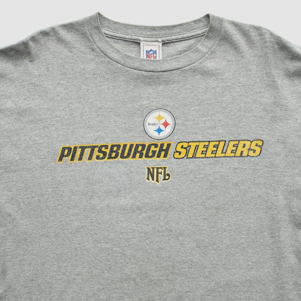 Pittsburgh Steelers NFL 2000s T-Shirt Gray Vintage | Fanatics