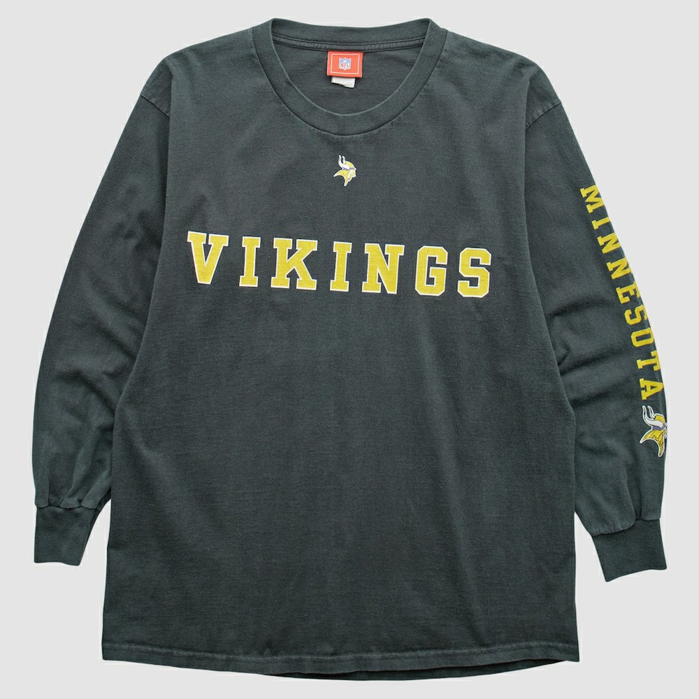 Minnesota Vikings NFL 2000s T-Shirt Black Vintage | Fanatics