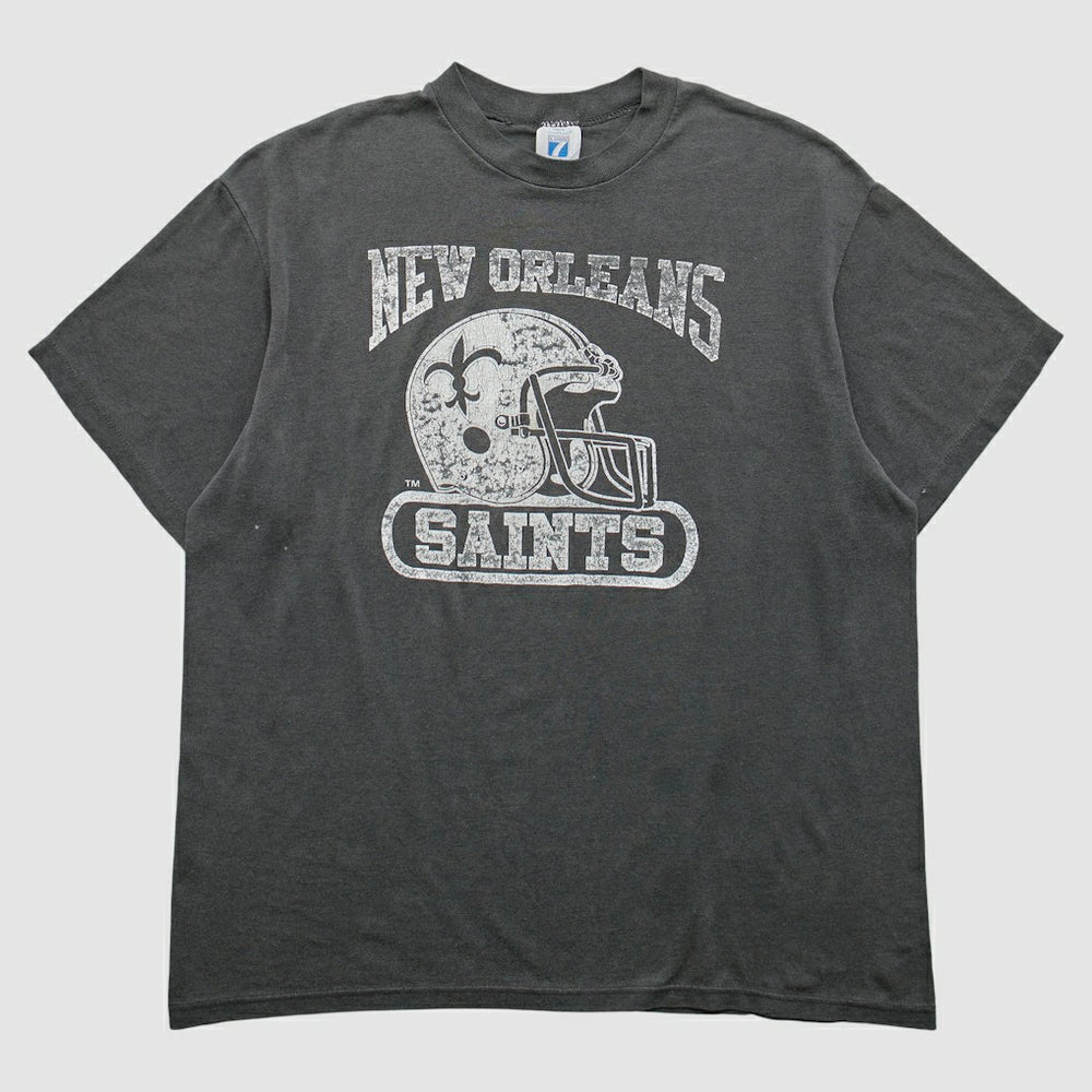 New Orleans Saints logo 7 90s T-Shirt Gray Vintage | Fanatics