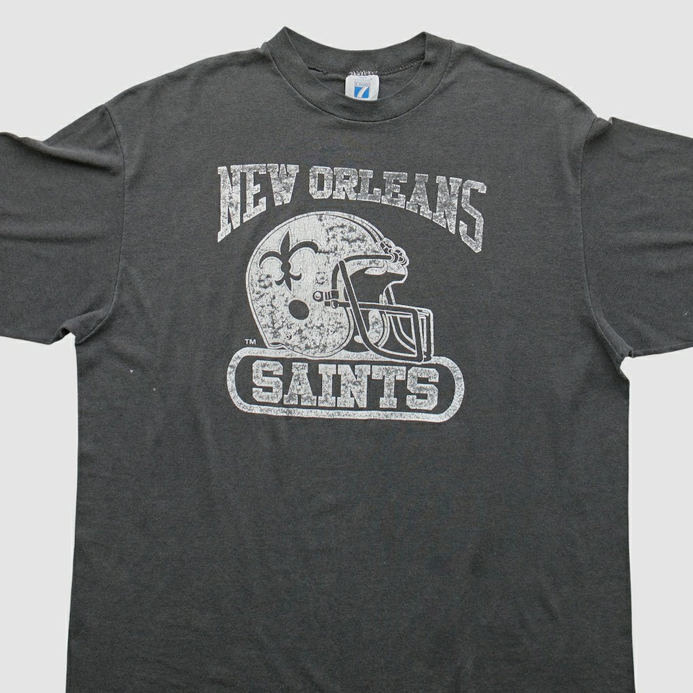 New Orleans Saints logo 7 90s T-Shirt Gray Vintage | Fanatics