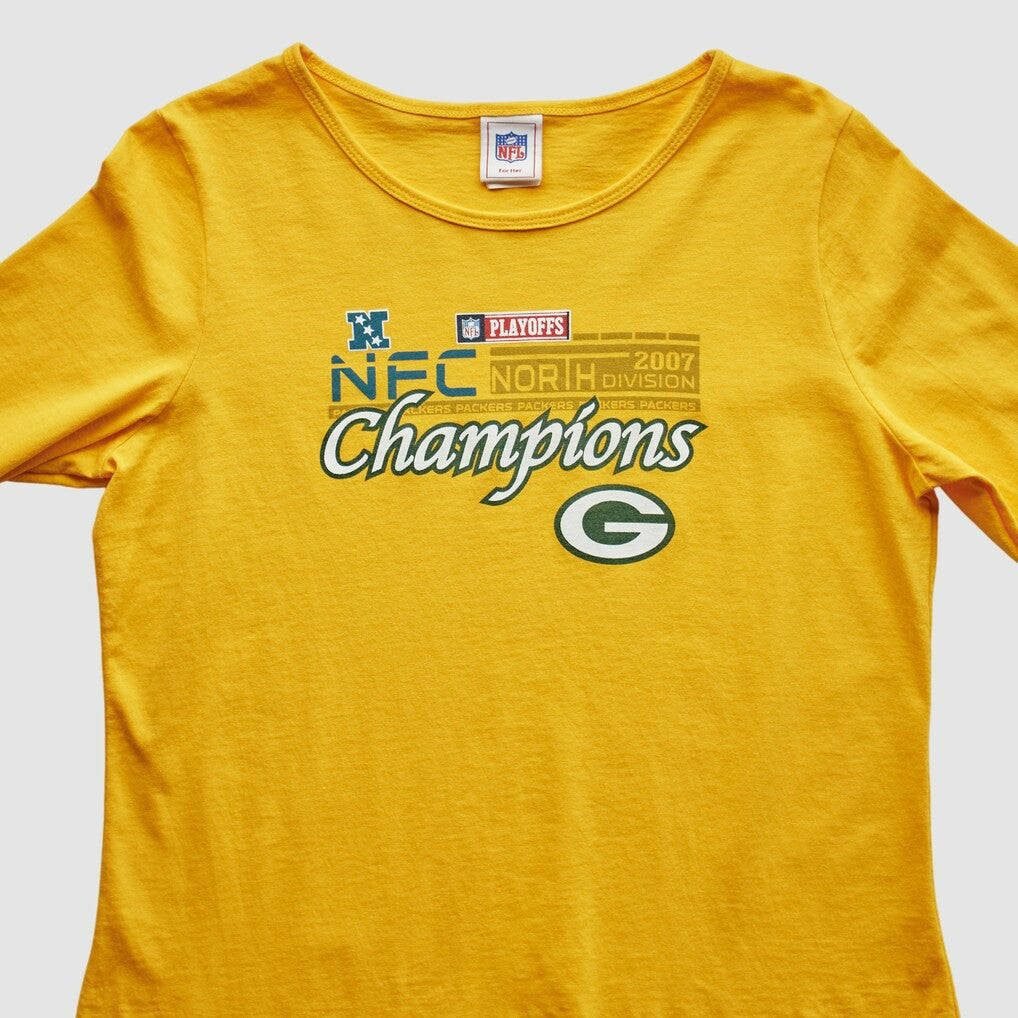 Green Bay Packers 2007 T-Shirt Yellow Vintage | Fanatics