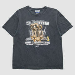 San Antonio Spurs Reebok 2005 T-Shirt Gray Vintage - NBA
