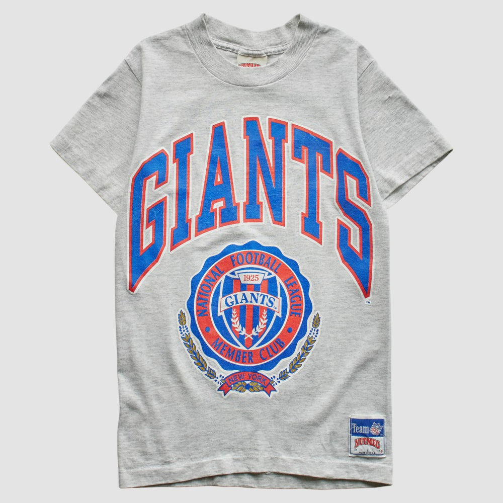 New York Giants Nutmeg Mills 90s T-Shirt Heather Gray Vintage | Fanatics