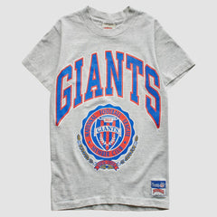New York Giants Nutmeg Mills 90s T-Shirt Heather Gray Vintage | Fanatics