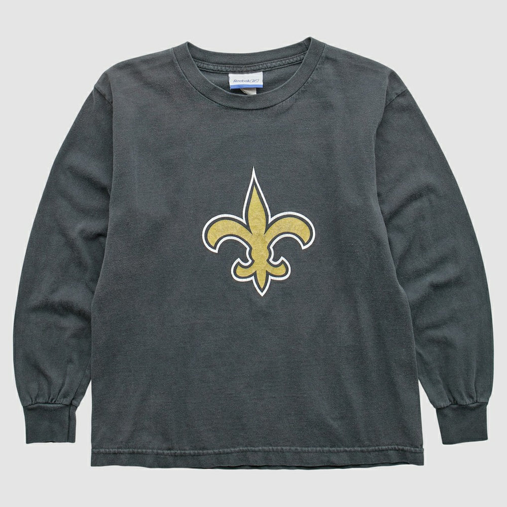 New Orleans Saints Reebok 2000s Long Sleeve T-Shirt Black Vintage | Fanatics