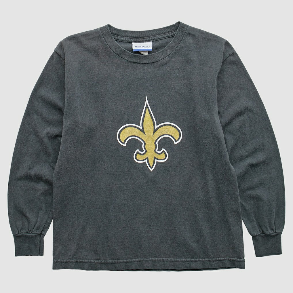 New Orleans Saints Reebok 2000s Long Sleeve T-Shirt Black Vintage | Fanatics