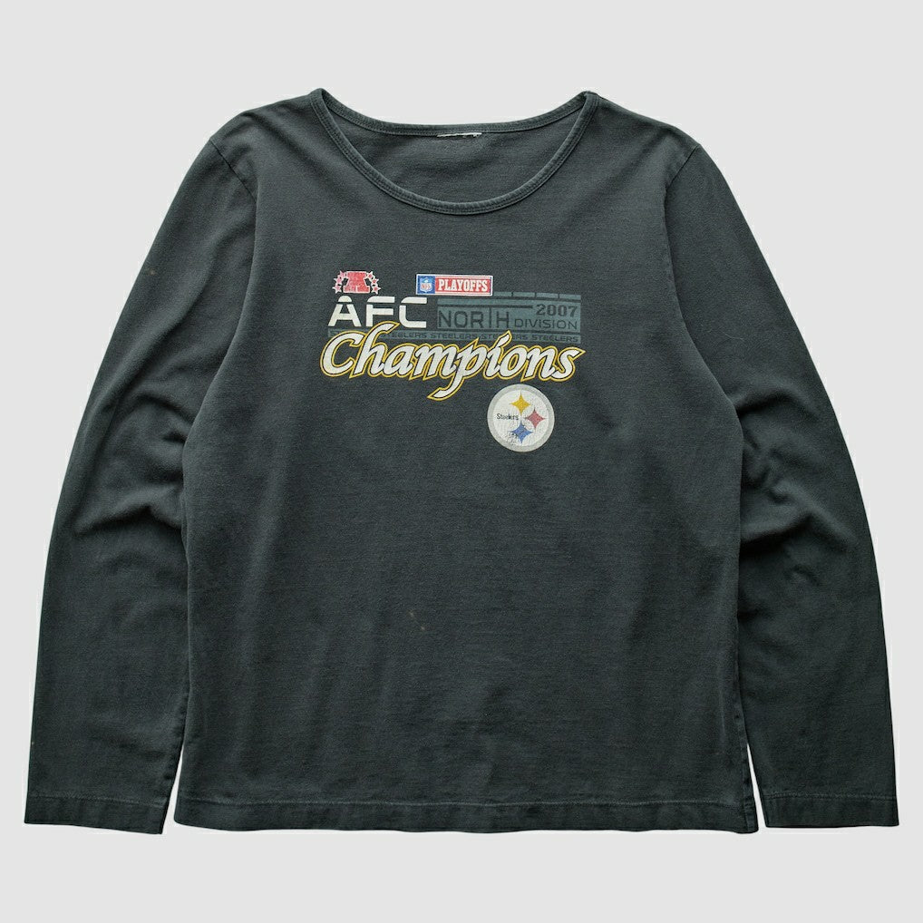 Pittsburgh Steelers 2007 T-Shirt Black Vintage | Fanatics