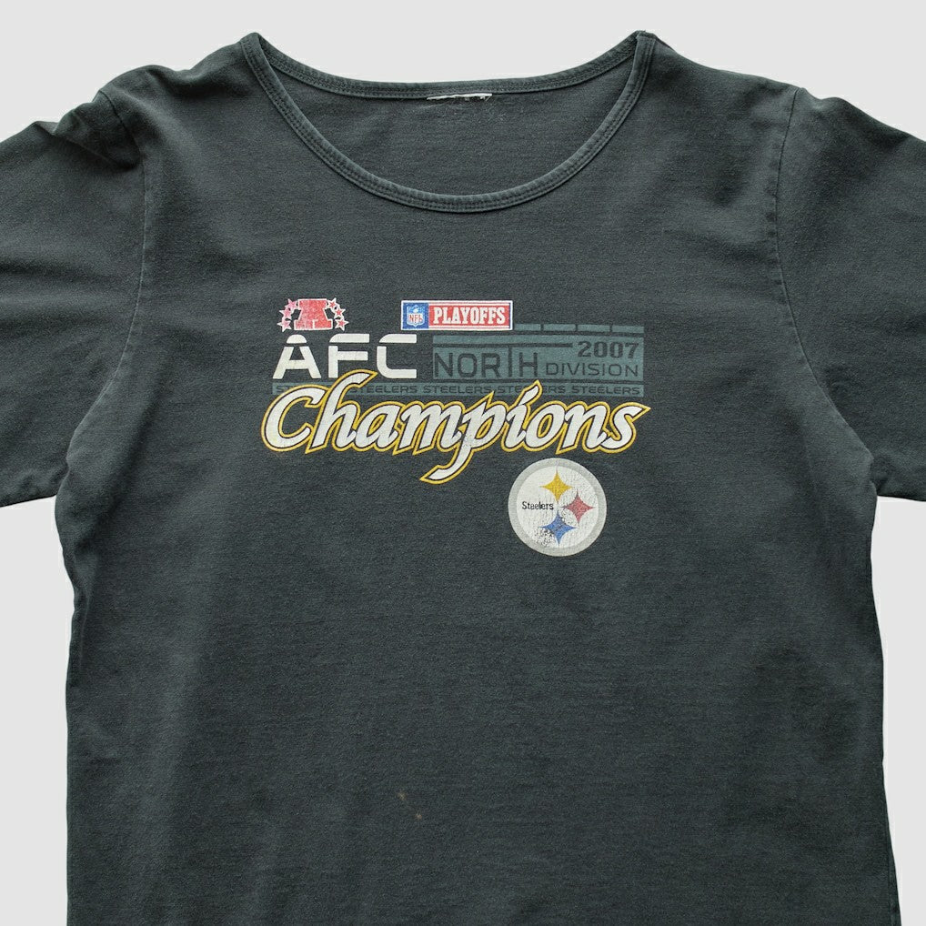 Pittsburgh Steelers 2007 T-Shirt Black Vintage | Fanatics