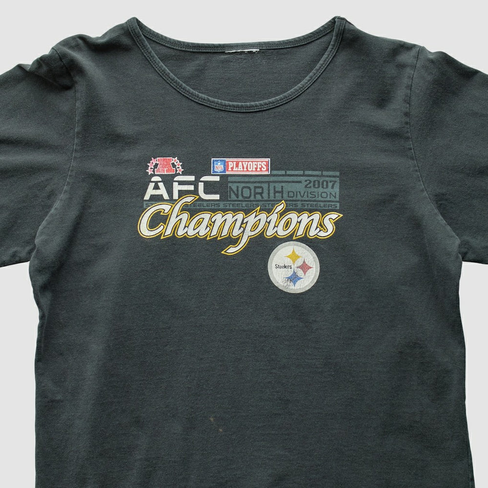 Pittsburgh Steelers 2007 T-Shirt Black Vintage | Fanatics