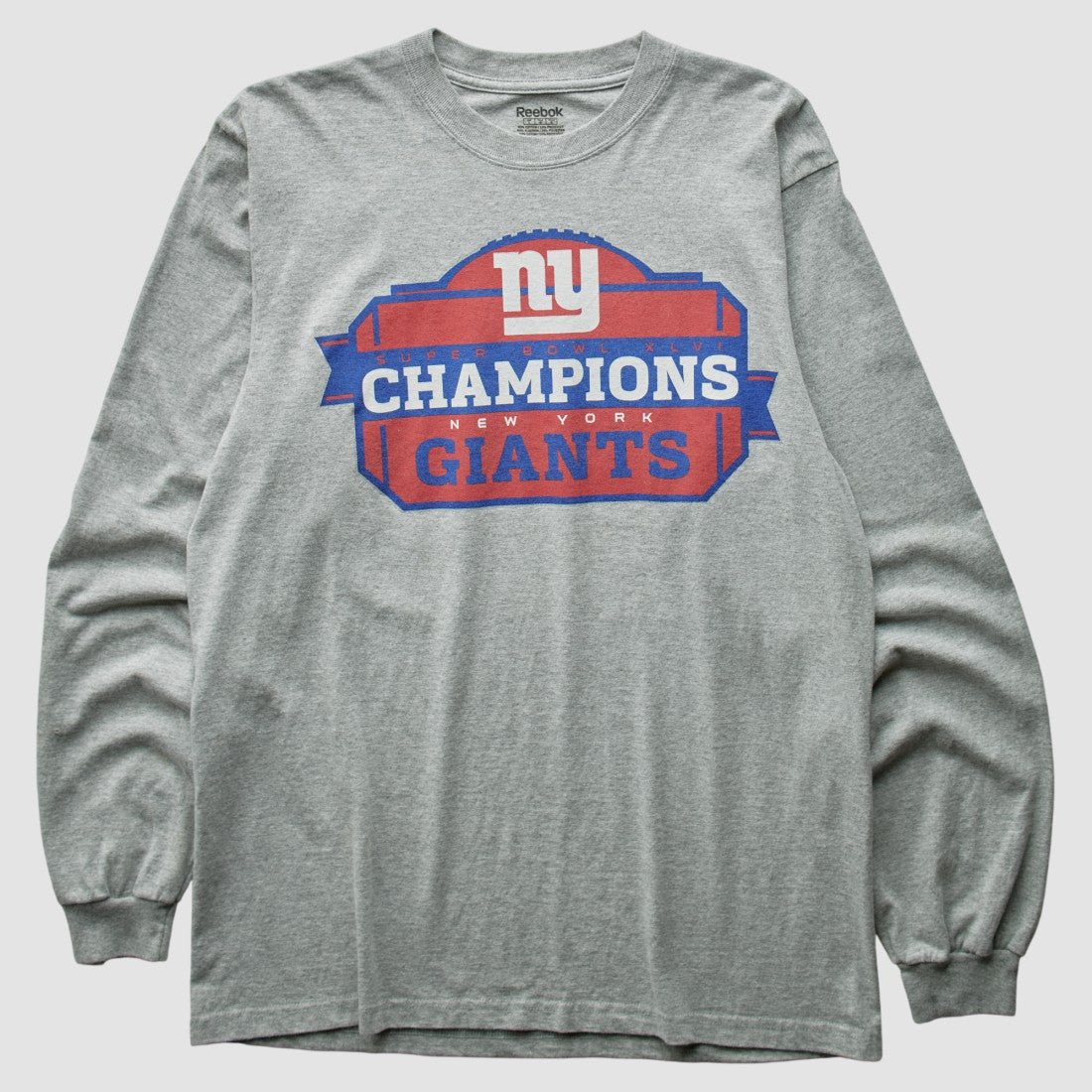 New York Giants Reebok 2012 T-Shirt Gray Vintage | Fanatics