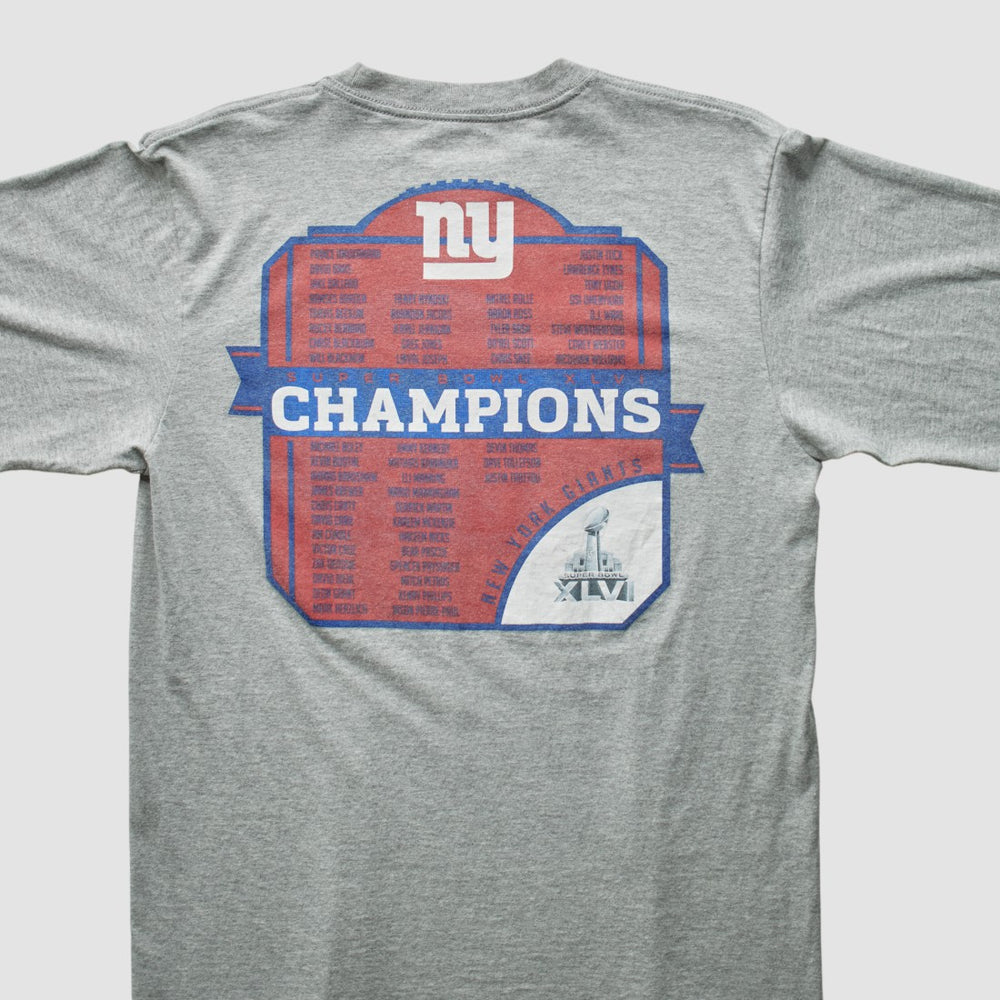 New York Giants Reebok 2012 T-Shirt Gray Vintage | Fanatics
