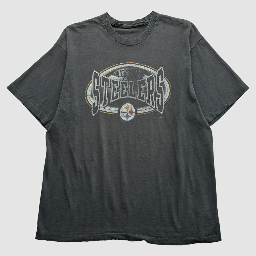 Pittsburgh Steelers 90s T-Shirt Gray Vintage | Fanatics