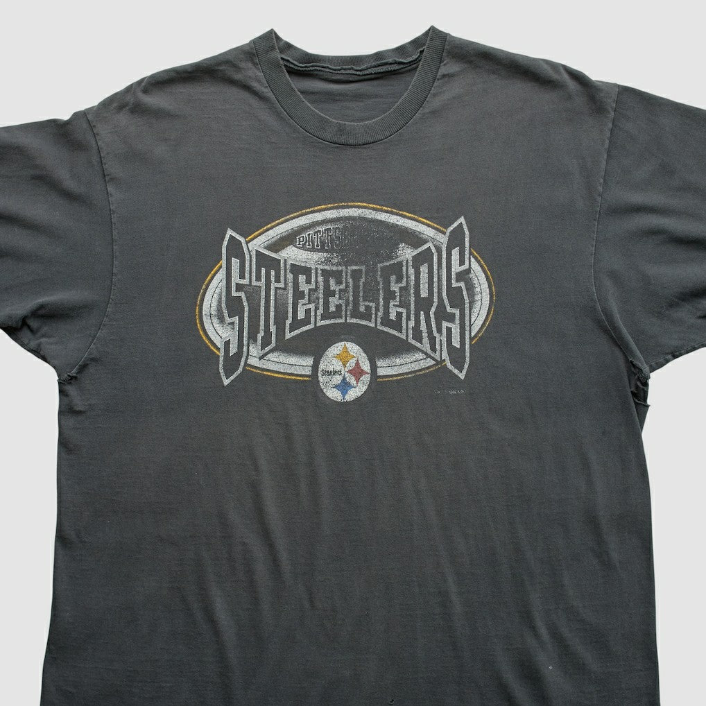 Pittsburgh Steelers 90s T-Shirt Gray Vintage | Fanatics