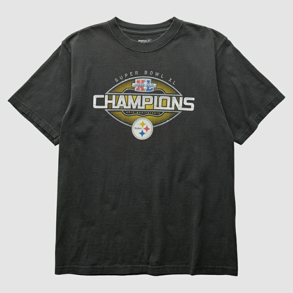 Pittsburgh Steelers Reebok 2006 T-Shirt Black Vintage | Fanatics