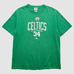 Boston Celtics Majestic 2000s T-Shirt Green Vintage - NBA