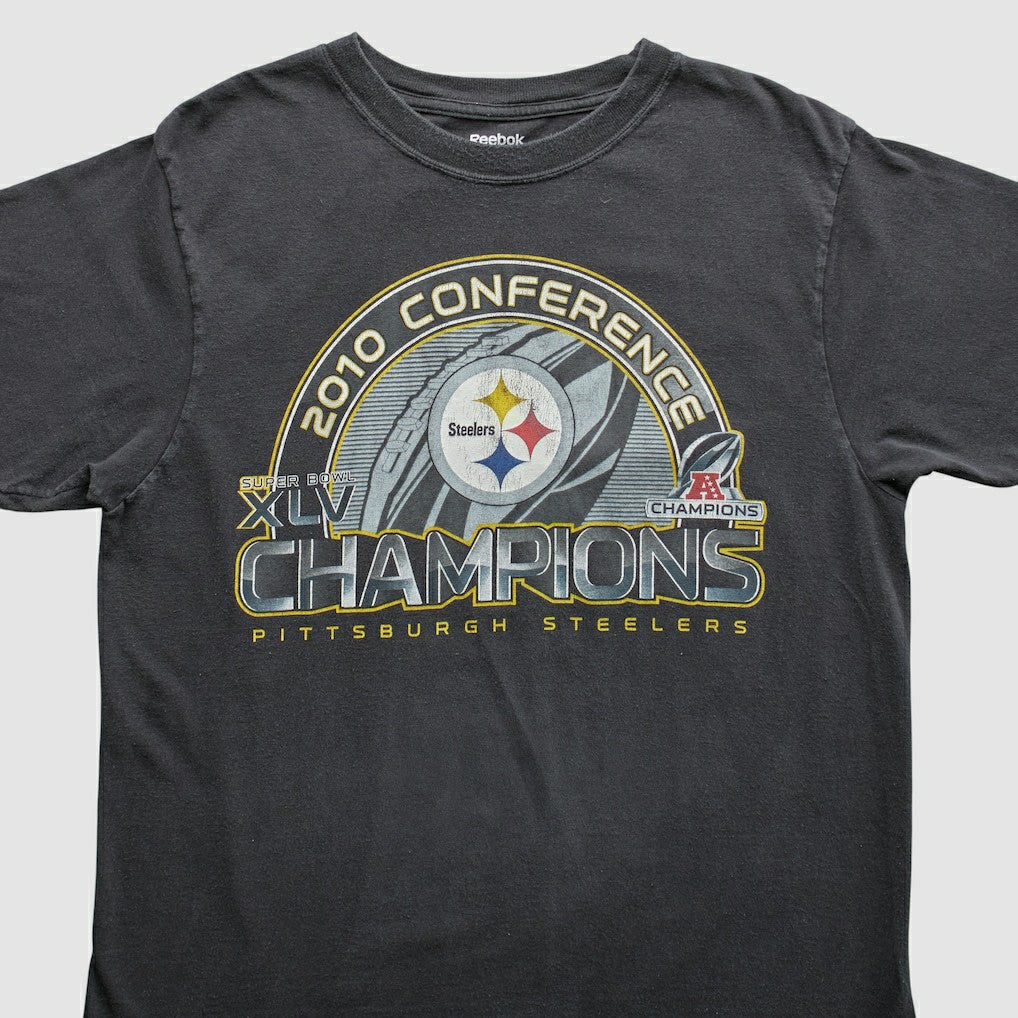 Pittsburgh Steelers Reebok 2010 T-Shirt Black Vintage | Fanatics